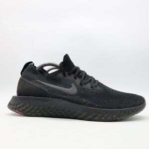 Nike Epic React Flyknit Be True Men's Size 10 Black Rainbow Sneakers AR3772-001